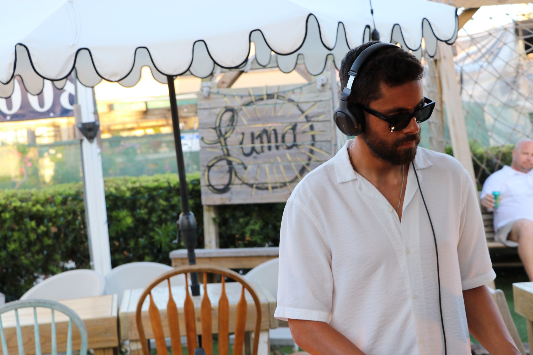 A DJ playing at LUMA